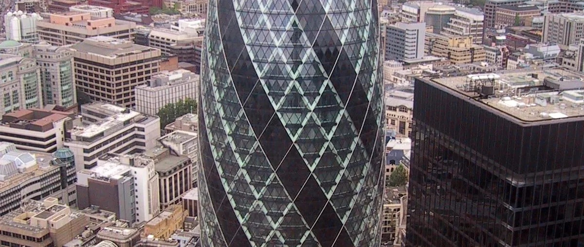 30 St Mary Axe (the Gherkin) in London, one of the J. Safra Group's most prominent real estate holdings