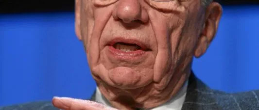 Rupert Murdoch at the World Economic Forum in Davos, 2007 — the year he acquired the Wall Street Journal